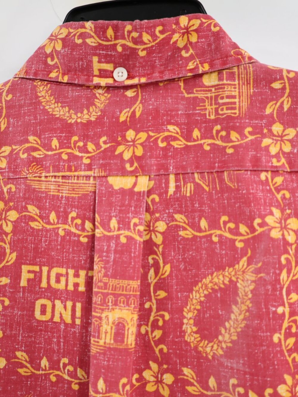 Reyn Spooner Hawaiian Shirt Mens XL university USC Fight On Trojans Football - Picture 8 of 15